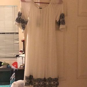 Cute off the shoulder or on the shoulder dress